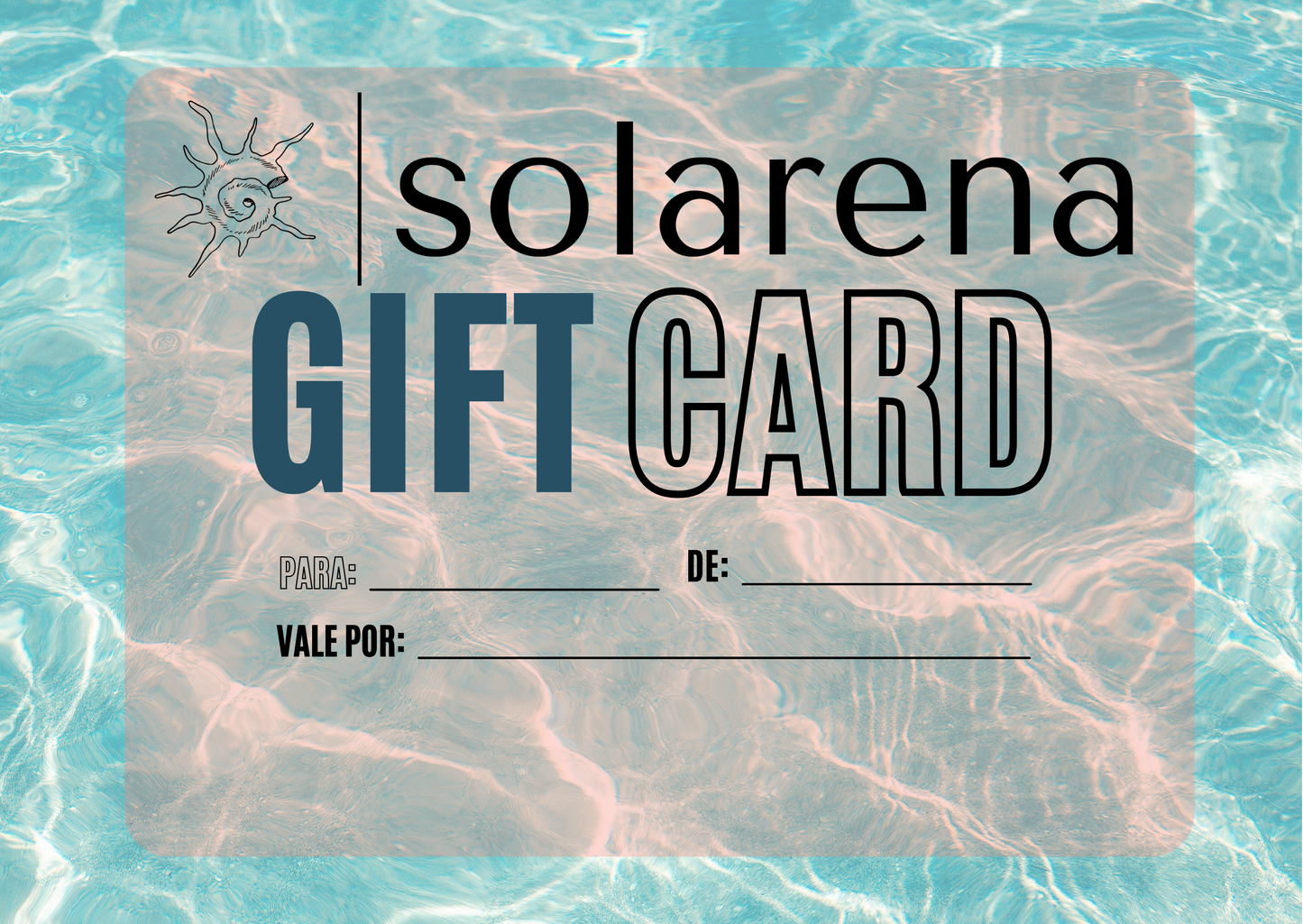 SOLARENA GIFT CARD