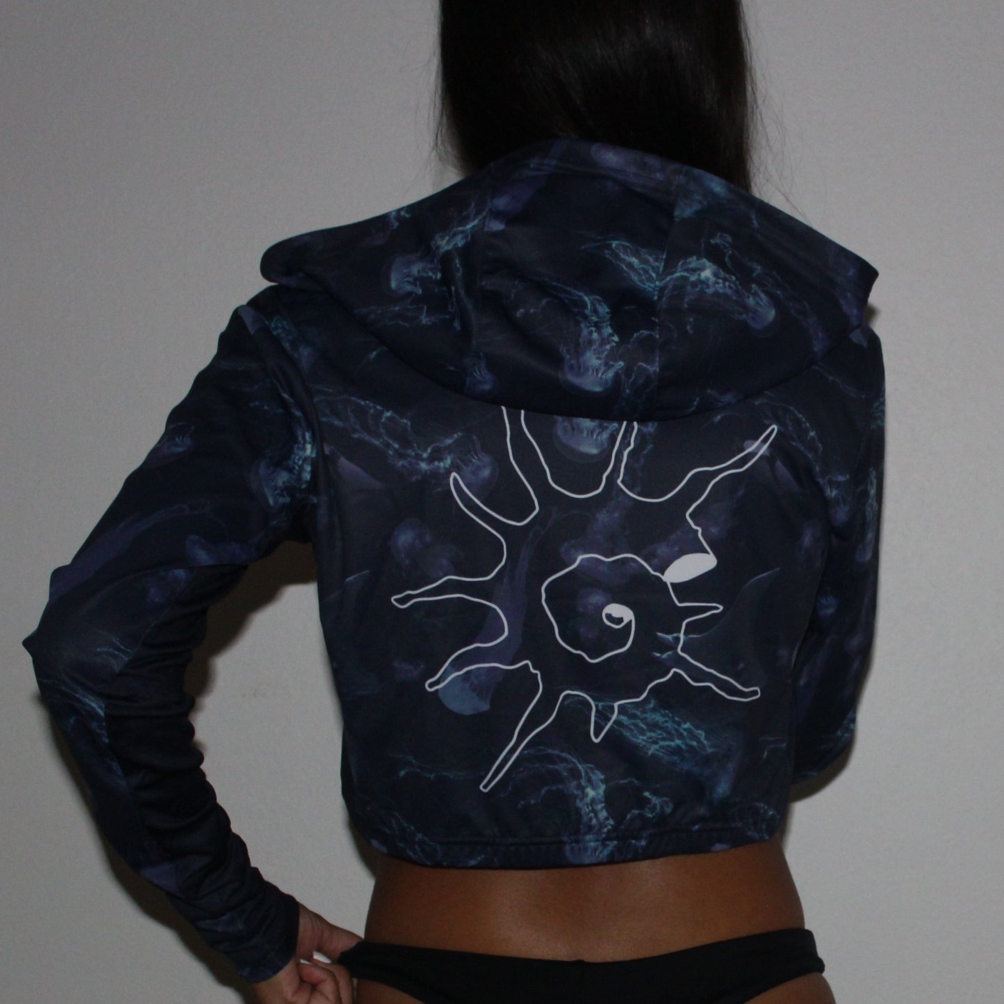 Manta Crop Rashguard Hoddie